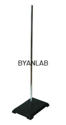 Retort Stand - Metal & Plastic, 250x250 mm, Black | Stable Base, Adjustable Height, Durable, Easy Assembly, Versatile Use, 5kg Load Capacity