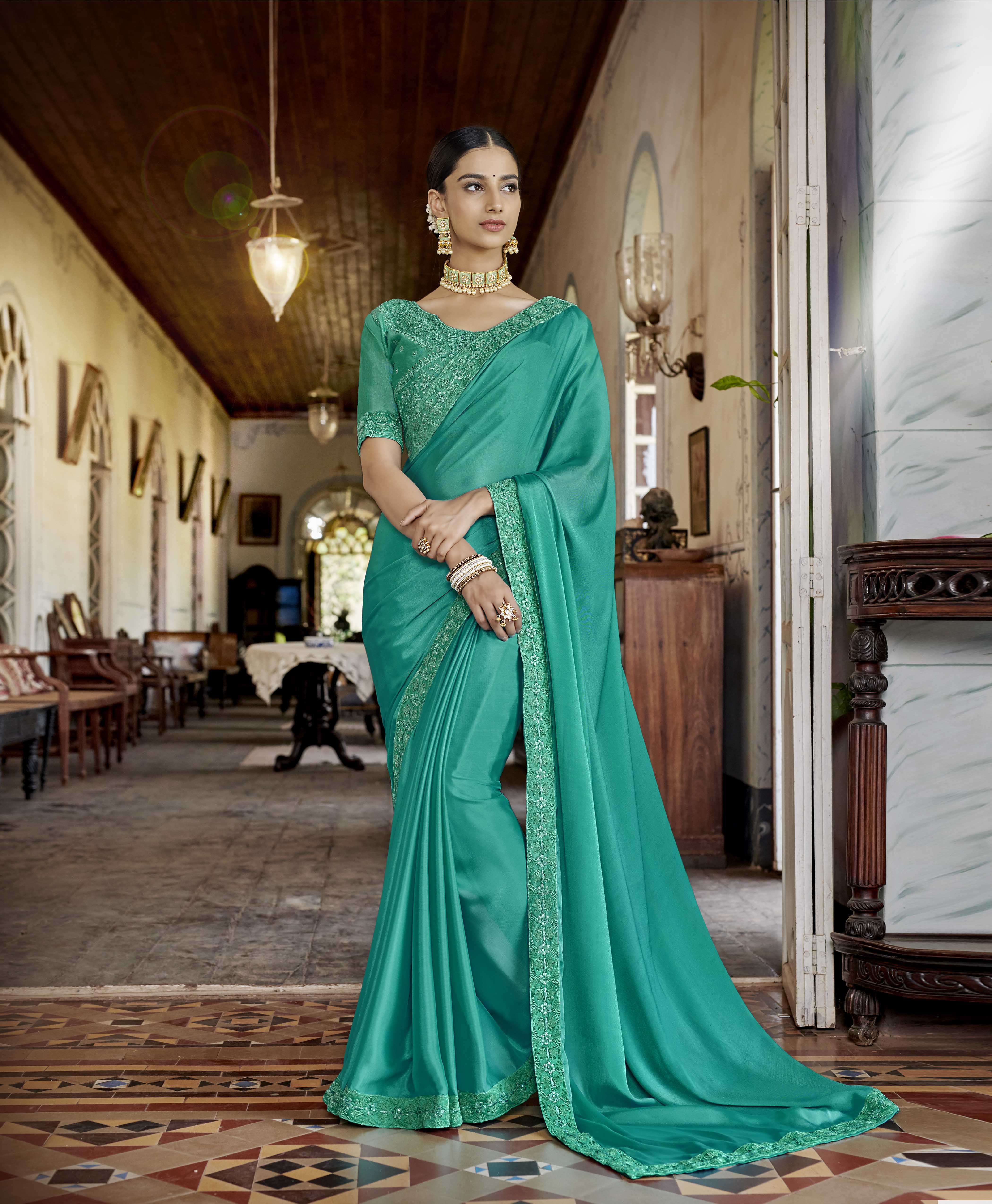 Art Silk Designer Exclusive Georgette Saree
