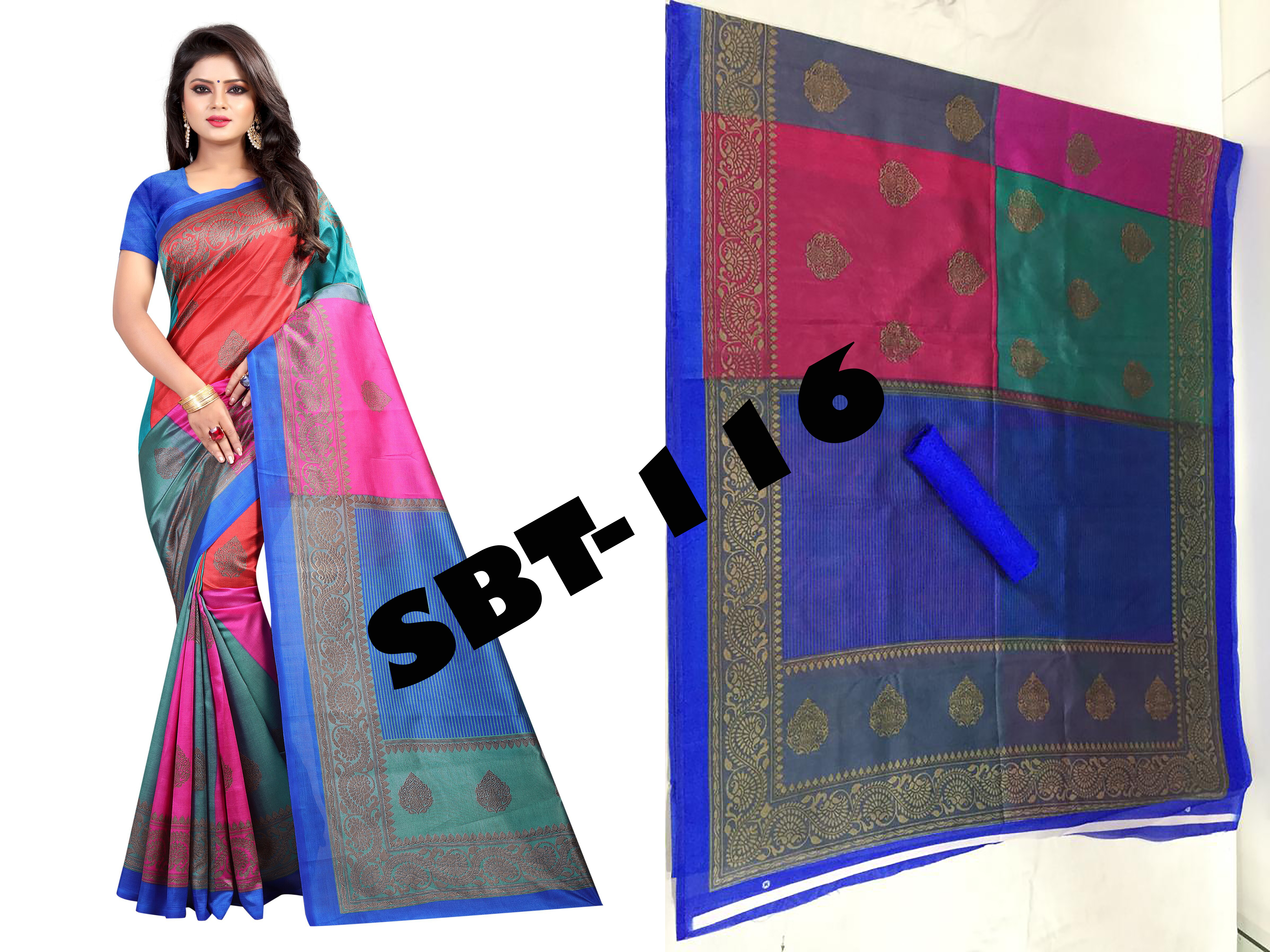 New Art Silk Saree - Art Silk Fabric, 5.5 Mtr Length, 0.8 Mtr Blouse | Comfortable, Party Wear, Work Wear