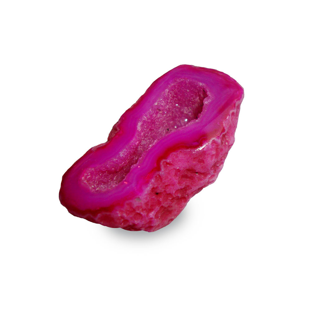 Satyamani Natural Agate Dyed Geodes(red)