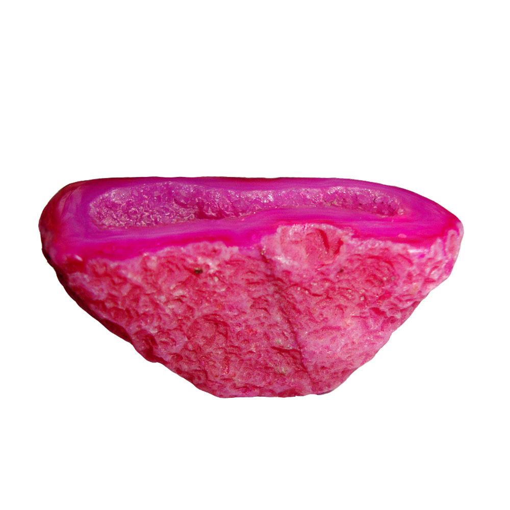 Satyamani Natural Agate Dyed Geodes(red)