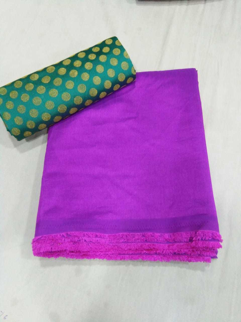 Plain Sana Silk Saree - Fabric: Sana Silk, Length: 5.5 Mtr, Blouse Length: 0.8 Mtr | Available In Red, Parrot, Purple, Sky Blue, And Plain Style