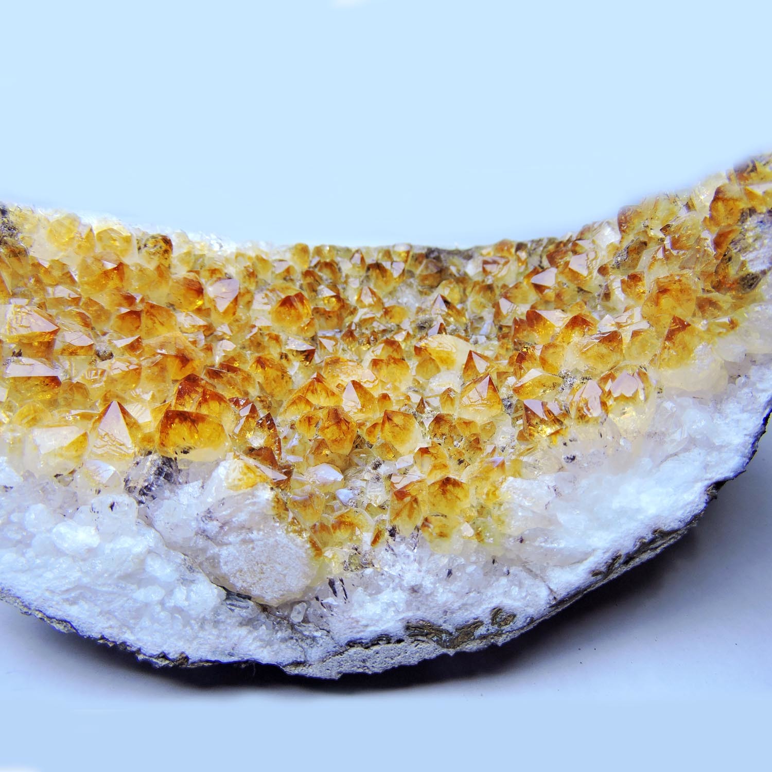 Crystal Satyamani Natural Citrine Cluster For Reiki & Wealth Prosperity