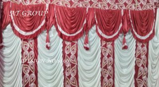 Parda for wedding tent decoration