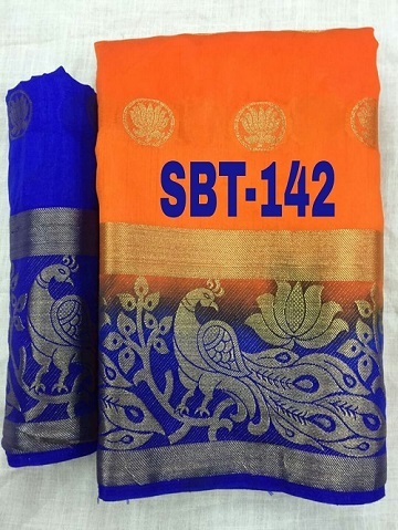 Nylon Silk Saree - 5.5 Mtr Length, 0.8 Mtr Blouse | Multi Colour, Supreme Quality Fabric