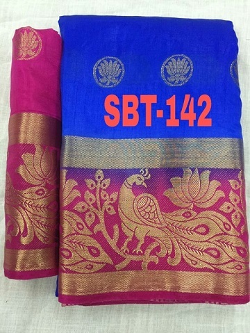 Nylon Silk Saree - 5.5 Mtr Length, 0.8 Mtr Blouse | Multi Colour, Supreme Quality Fabric