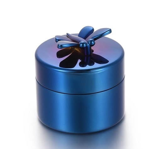 मखमली बैग के साथ राख के लिए एल्यूमीनियम श्मशान कलश