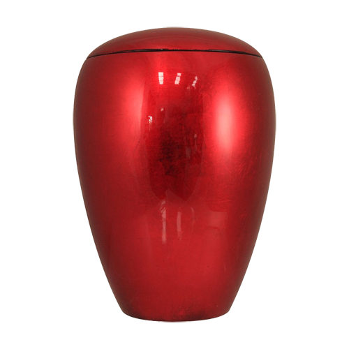 राख के लिए लाल एल्युमीनियम व्यस्क श्मशान कलश