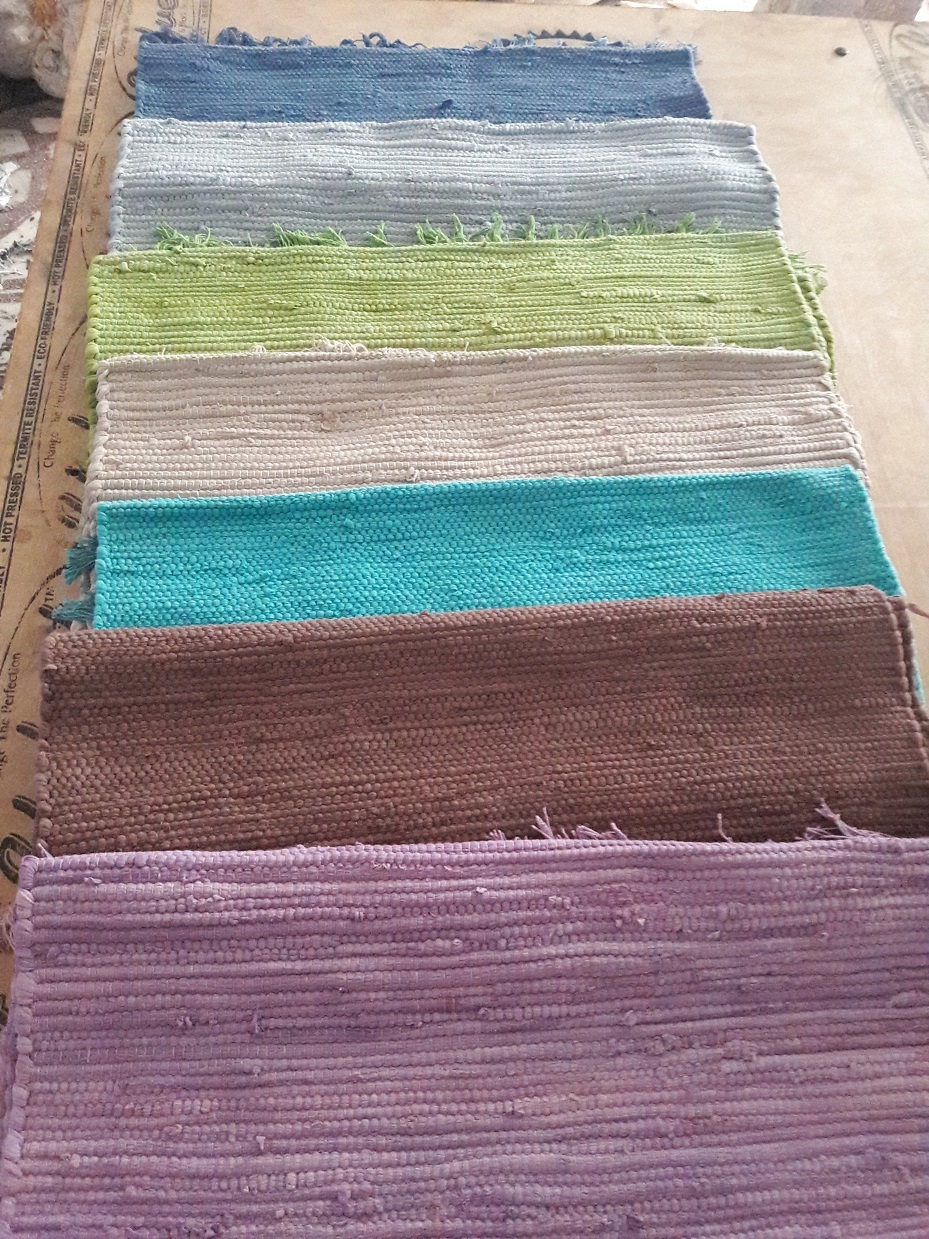 Red Solid Chindi Rugs