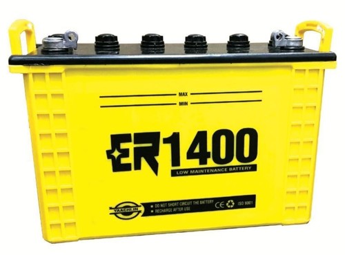 डीप साइकिल ट्यूबुलर प्लेट्स के साथ ई-रिक्शा बैटरी