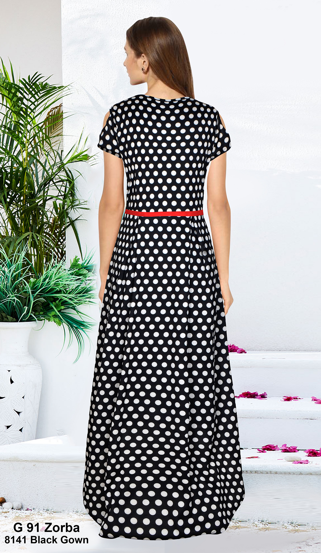 New Gown Design - Other Material, Sizes S To Xxl, Black Color | Modern Designer Frock, Sleeveless, Printed, Washable, No Fade