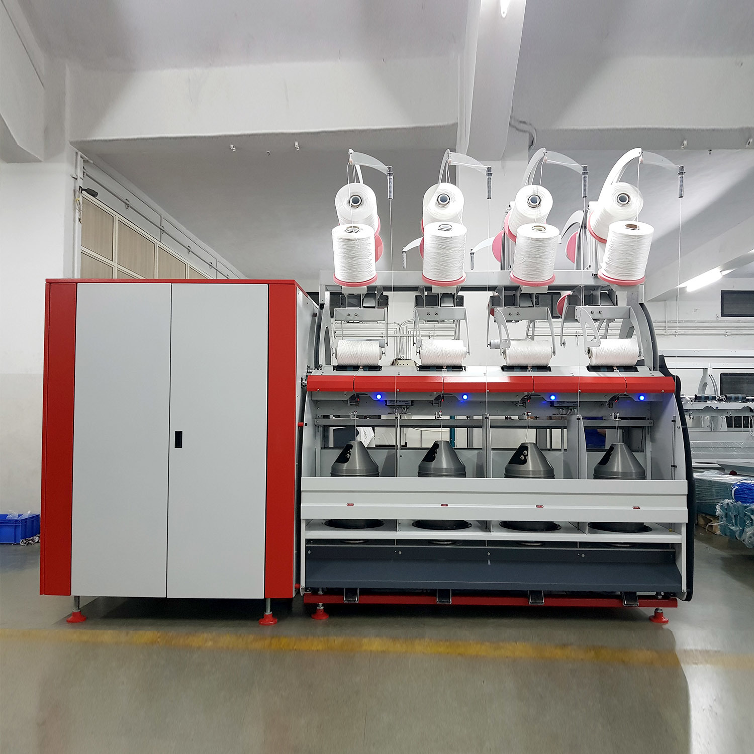 Red And Cream Bcf Cabler / Twister For Pp / Polyester / Nylon