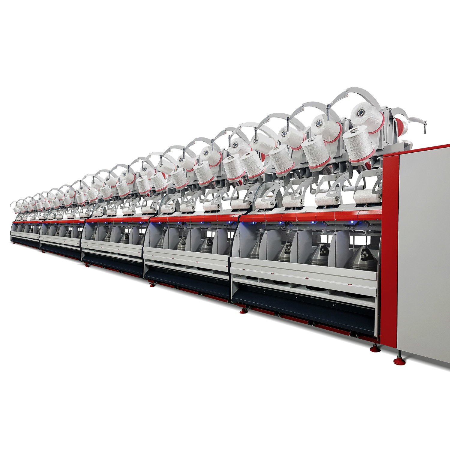 Red And Cream Bcf Cabler / Twister For Pp / Polyester / Nylon