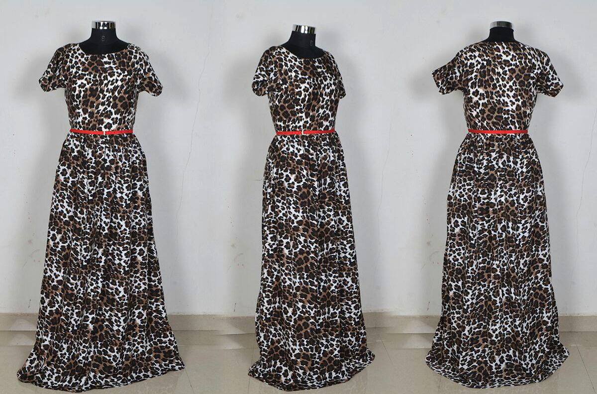 Coffee Long Gowns For Women