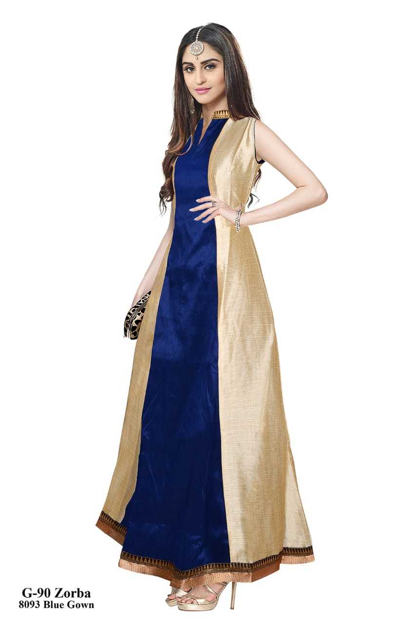 Blue Party Wear Gown Dresses