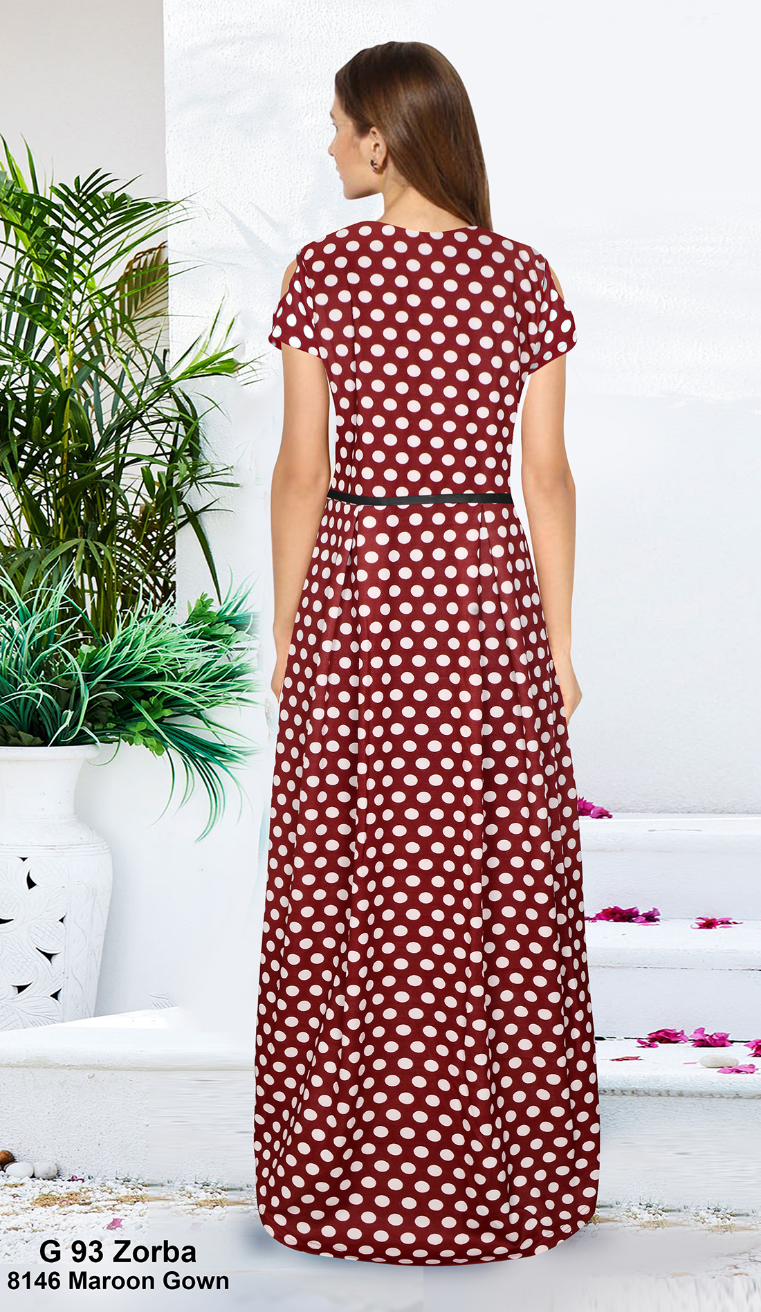 Latest Gowns - Printed Fabric, Length: 44-54 Inch, Size: S-xxl, Color: Red | Short Sleeves, Casual Ethnic Look, Easy To Wash, No Fade