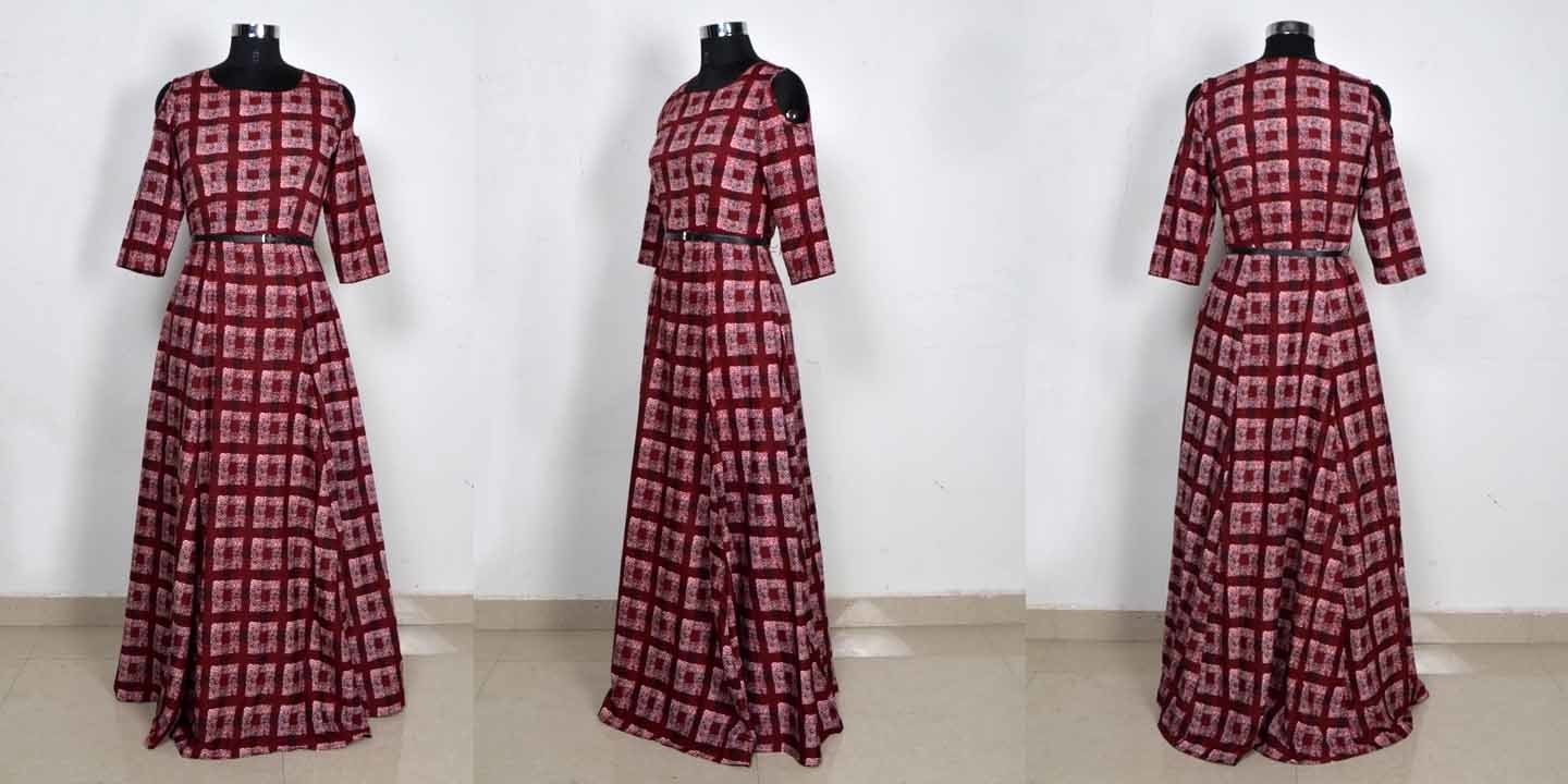 Marron Gown