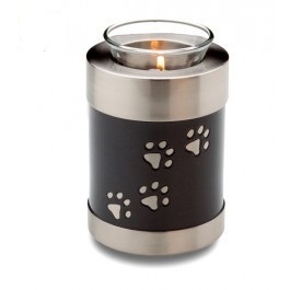 Black & Bronze Tealight Brass Pet Cremation Urn