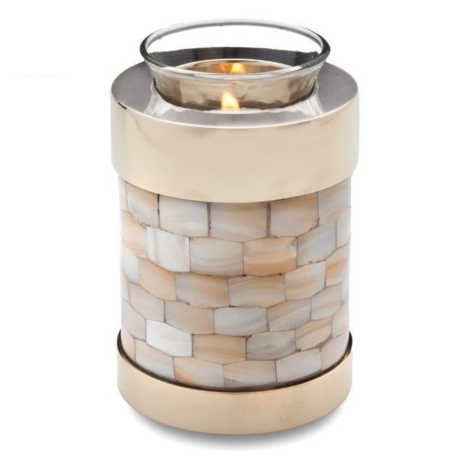 Black & Bronze Tealight Brass Pet Cremation Urn