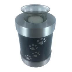 ग्रे एंड प्यूटर पाव प्रिंट्स एशेज के लिए लंबा कैंडल