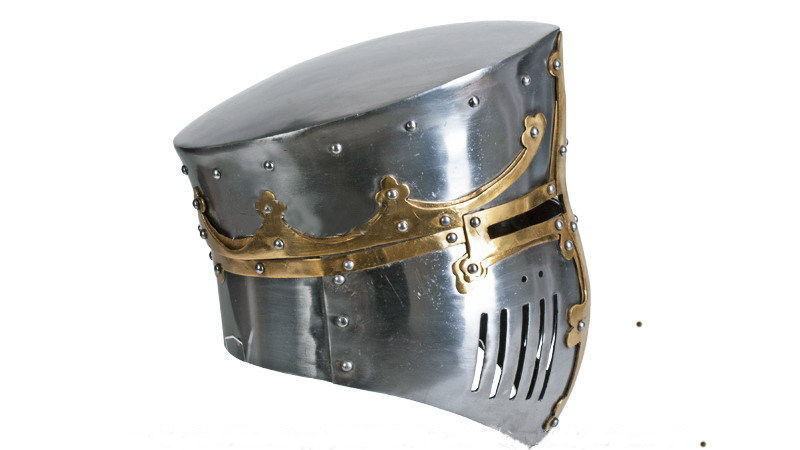 Medieval Bucket Barrel Helmet