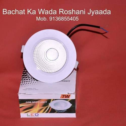 Ceiling Downlight - 7W Aluminum, 110mm x 110mm Dimensions | IP20 Rated, 6500K Color Temperature, 100mm Cutout Diameter