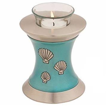 Silver White Tealight Urn