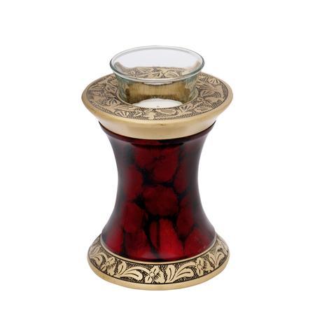 Black Tealight Candle Tulip Keepsake Cremation Urn