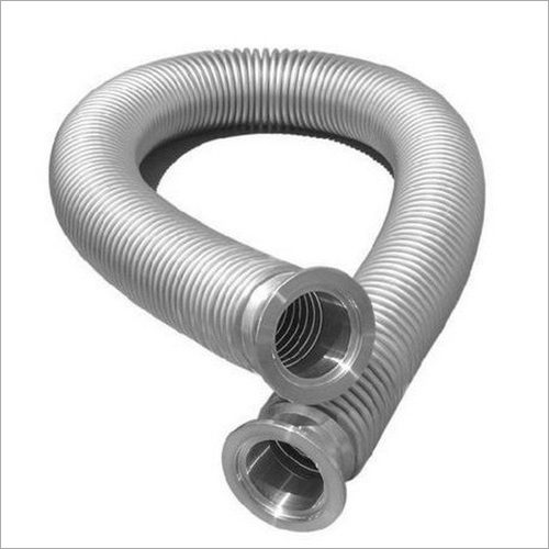 SS Corrugated Hoses - Stainless Steel, 1 Inch Size, Silver Color | Round Shape for Air Medium