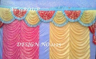 Parda decoration for marriage hall