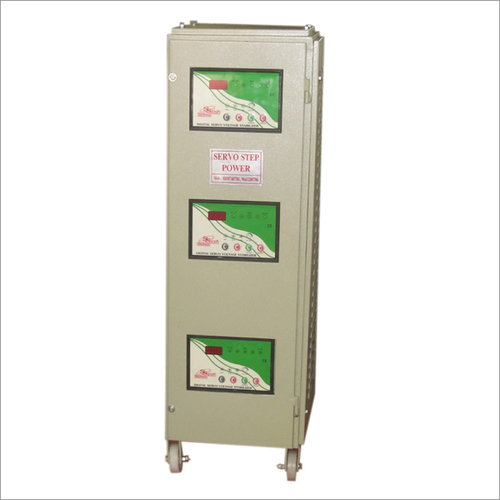 3 Phase Air Cooled Servo Voltage Stabilizer - Automatic System , 1 Year Warranty , Fire Prevention Technology , Efficient Performance