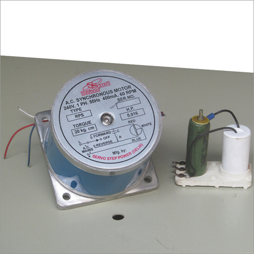 Blue Ac Synchronous Motor 60 Rpm 10Kg