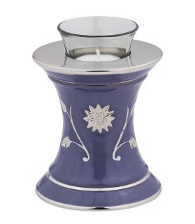 Silver Platinum Elegance Tealight Urn