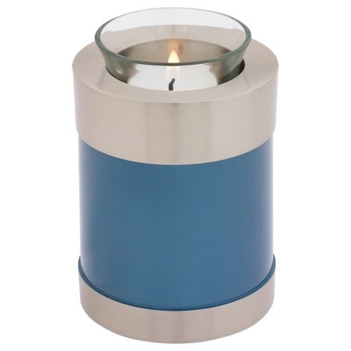 Shiny Gold Tealight Mother Of Pearl Cremation Urn