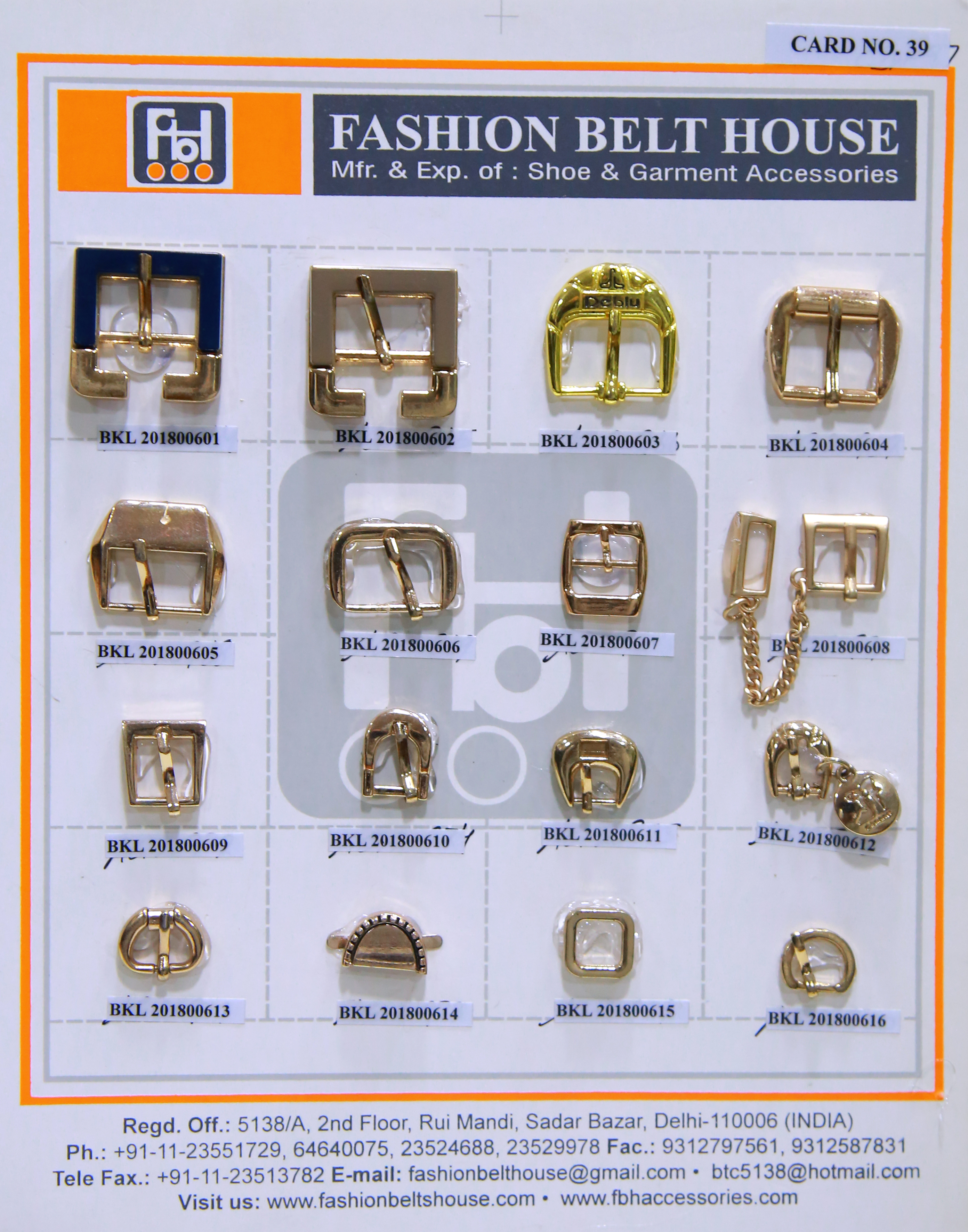 Black & Golden Shoe Buckle Material