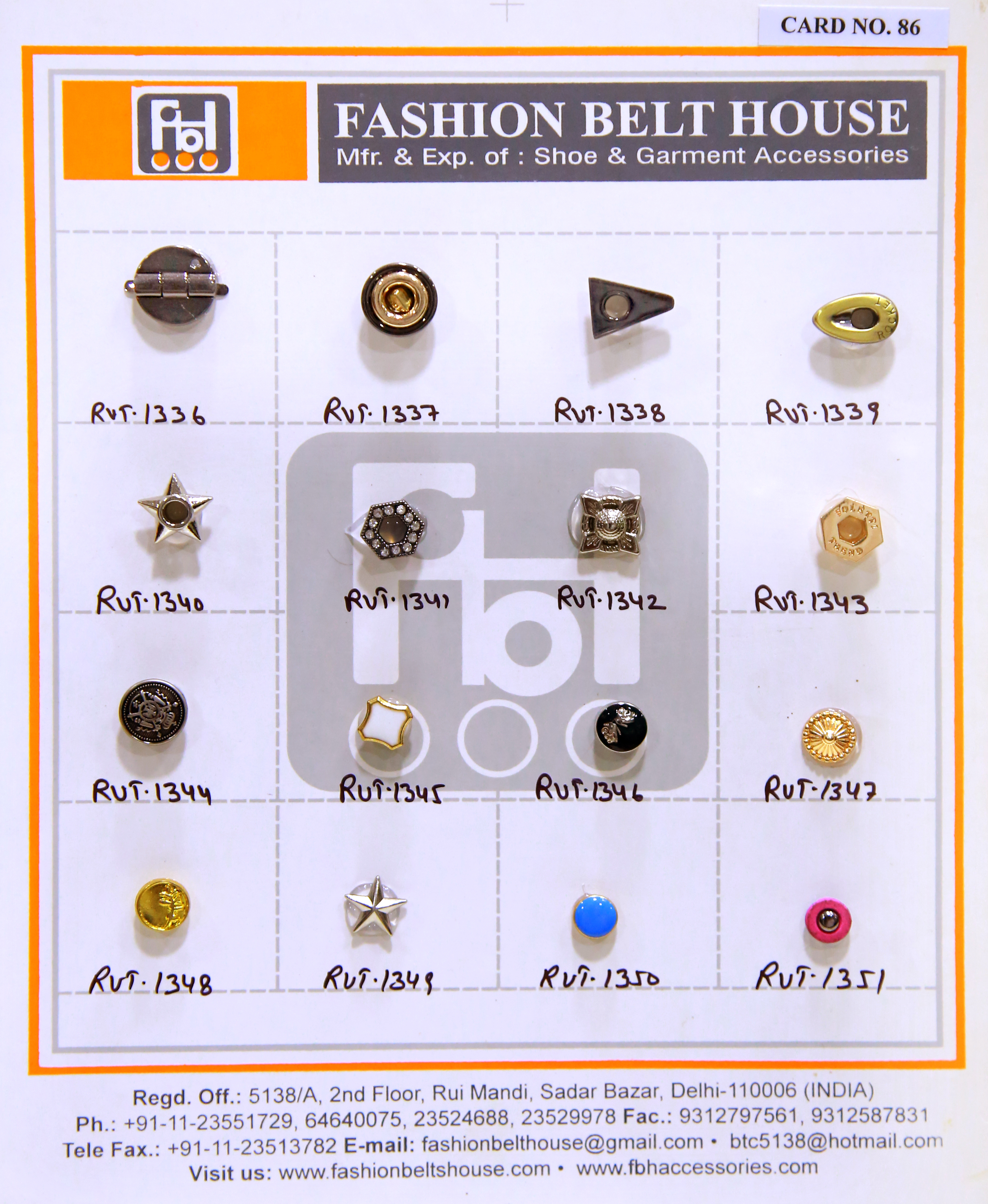 Multi Color Shoe Rivets