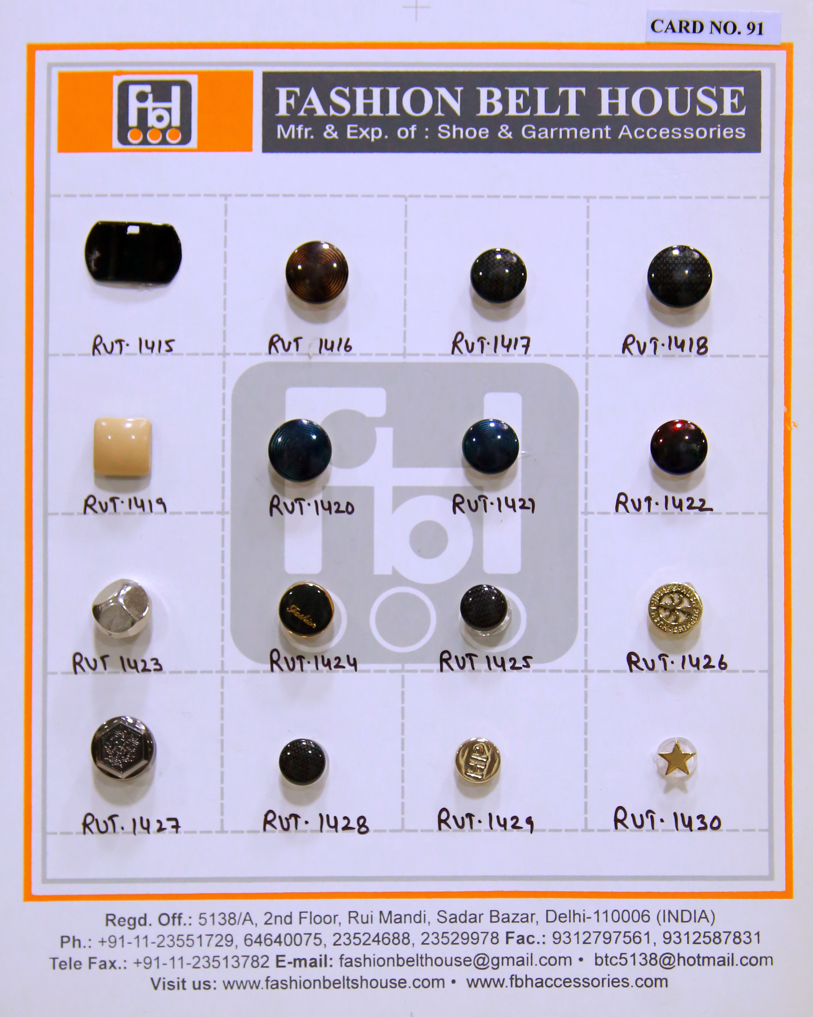 Multi Color Shoe Rivets