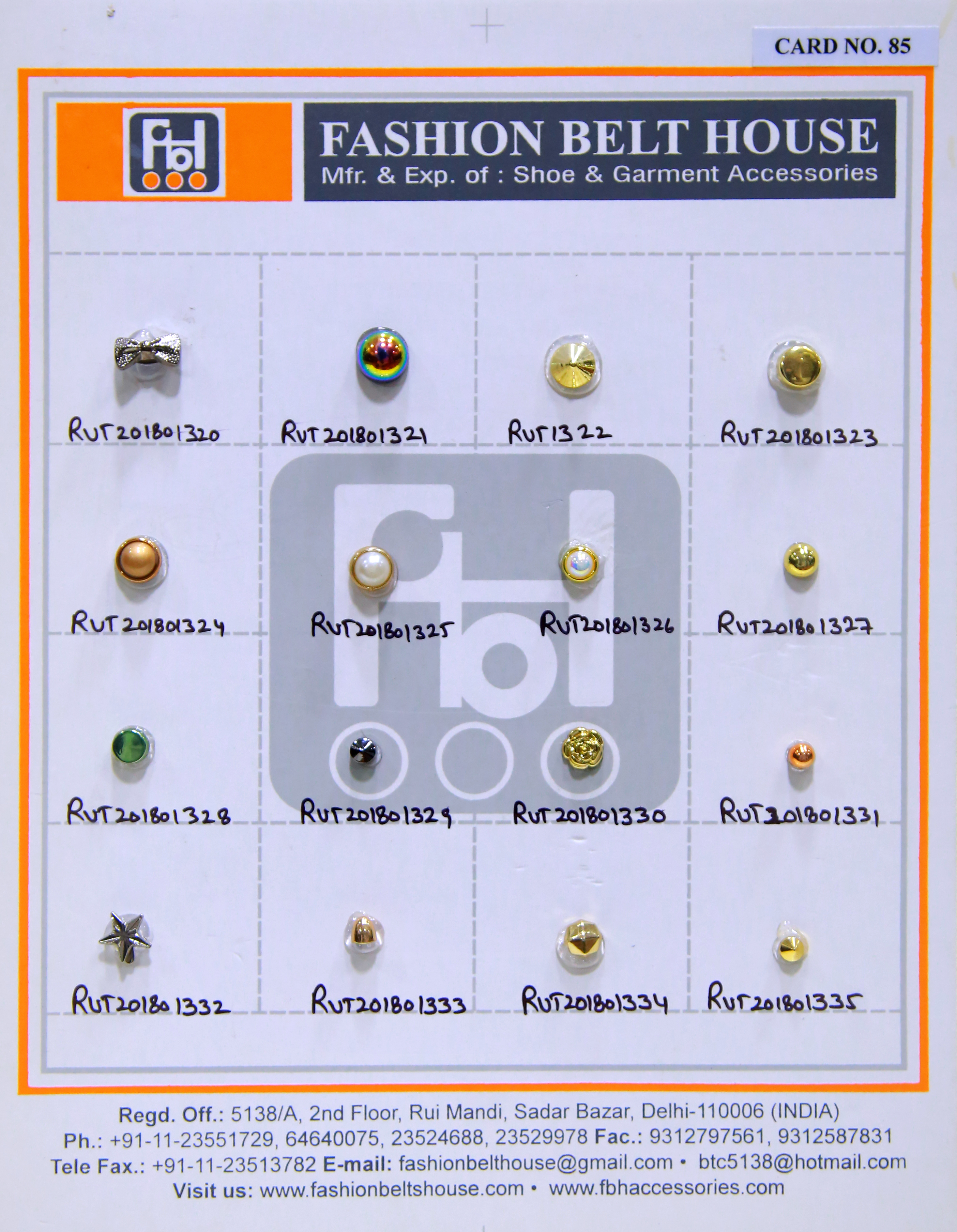 Multi Color Shoe Rivets