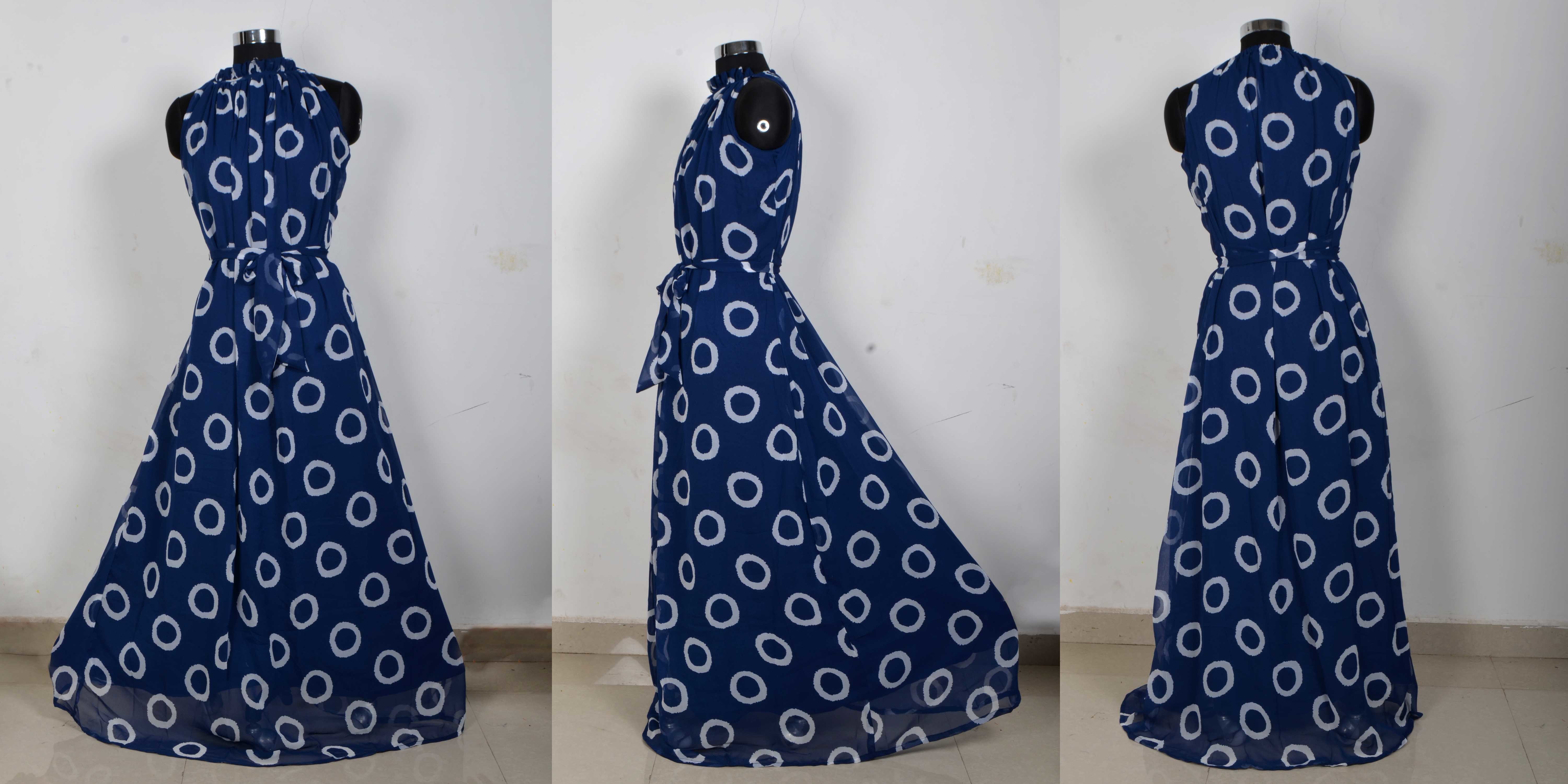 Blue Designer Long Dresses