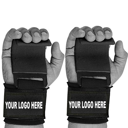Black Power Weight Lifting Hooks A Body Building Lifting Metal Hooks