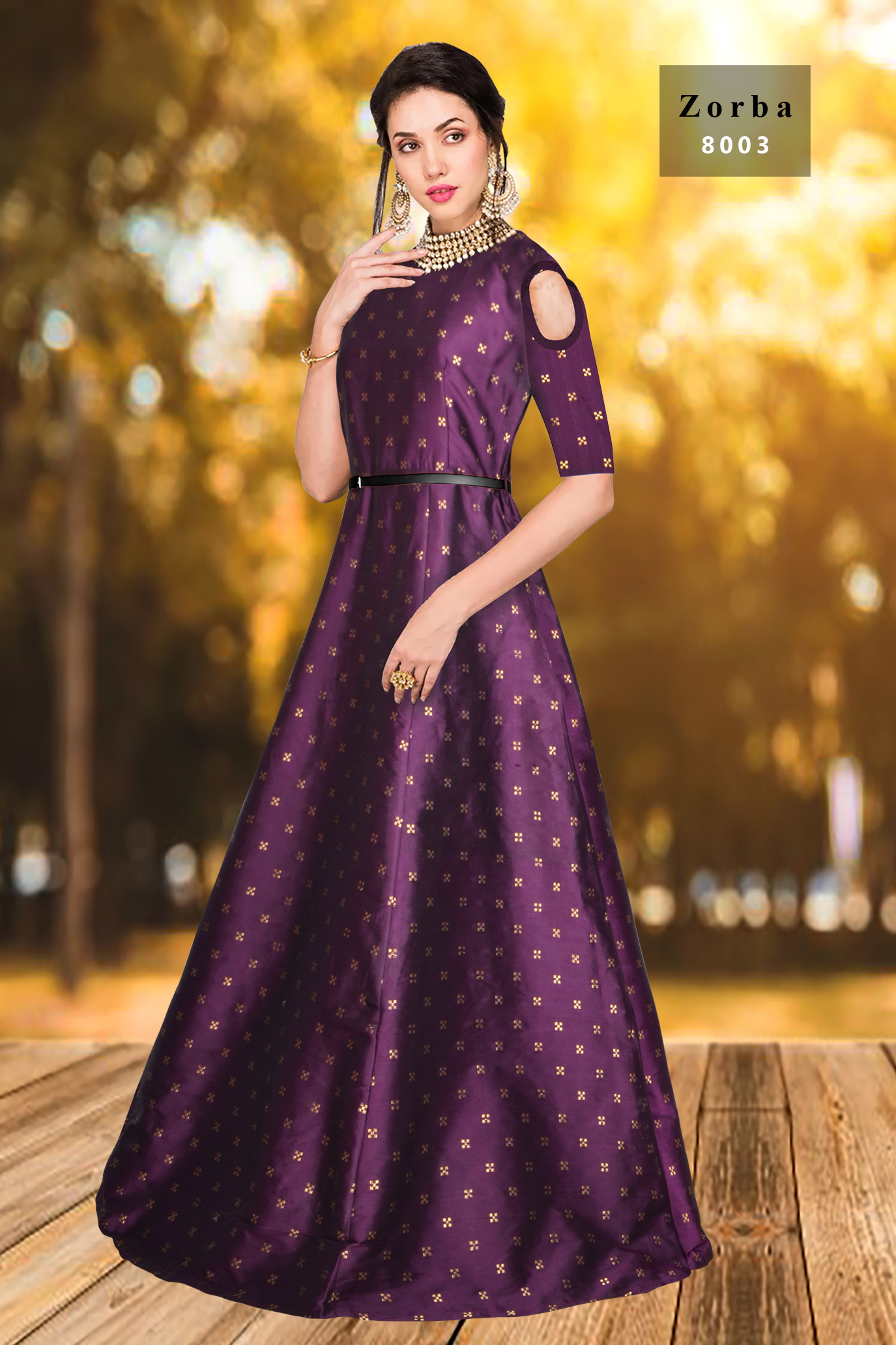Wine Red Evening Gown