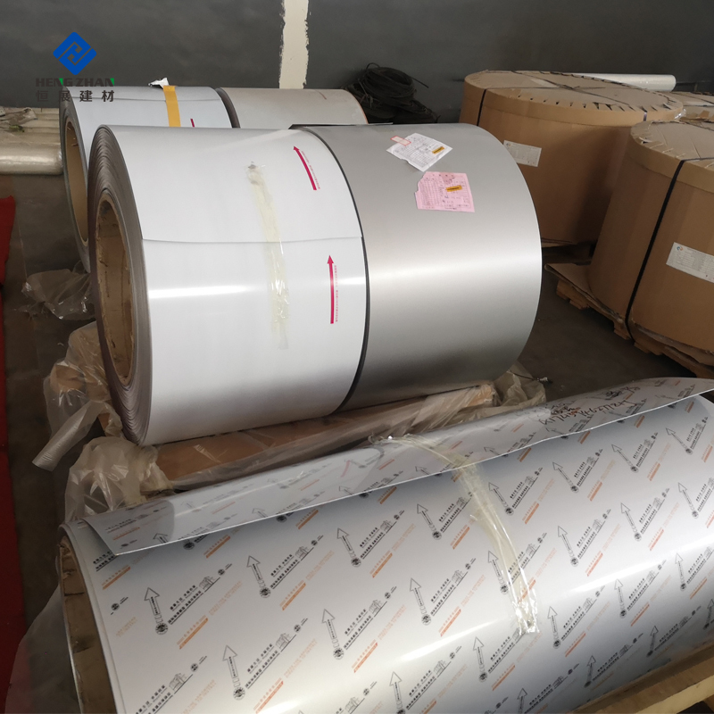 Oem Ral Wood Marble Brick Camoufalge Polyester Pe Aluminum Gutter Coil