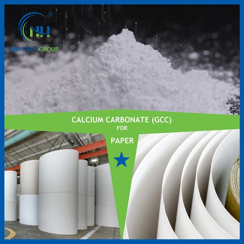GCC Calcium Carbonate Powder for Paper Mills - 98.5% Purity, White Powder, PH 8.9, Specific Gravity 2.65 g/cm3, Moisture 0.2% Max, Tapped Density 0.75 g/cm3