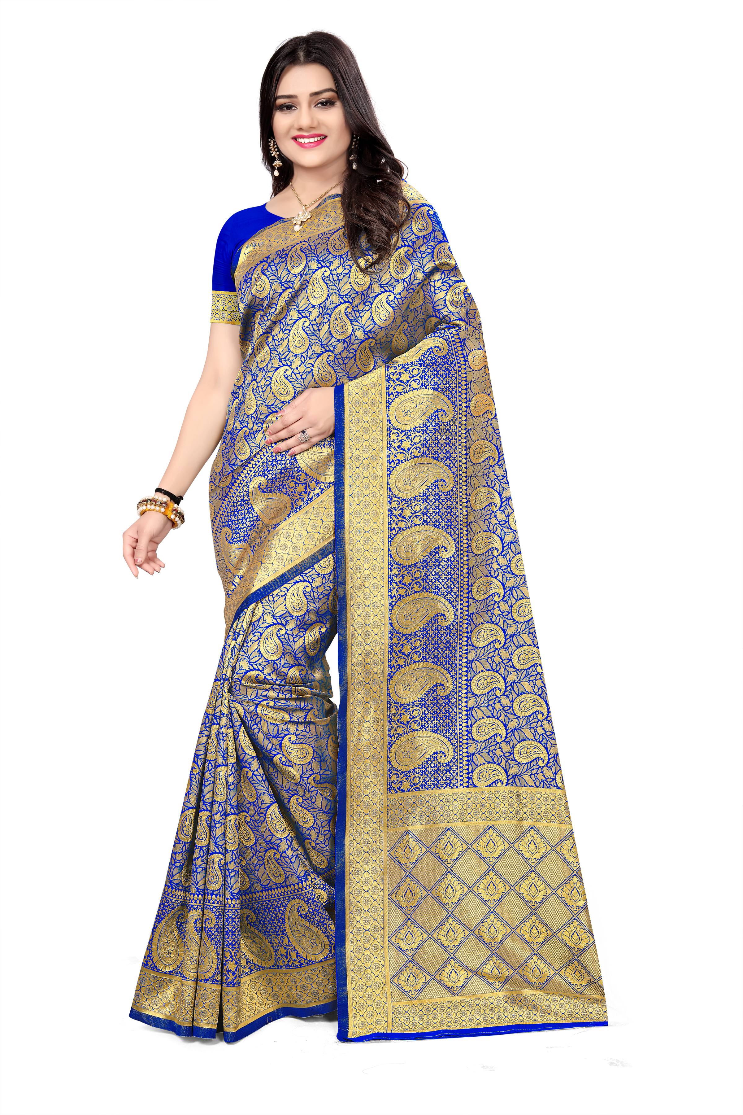 Handloom Silk Saree - Exclusive Floral Printed Design In 6 Vibrant Colors | Beautiful Palav Pattern And Woven Details