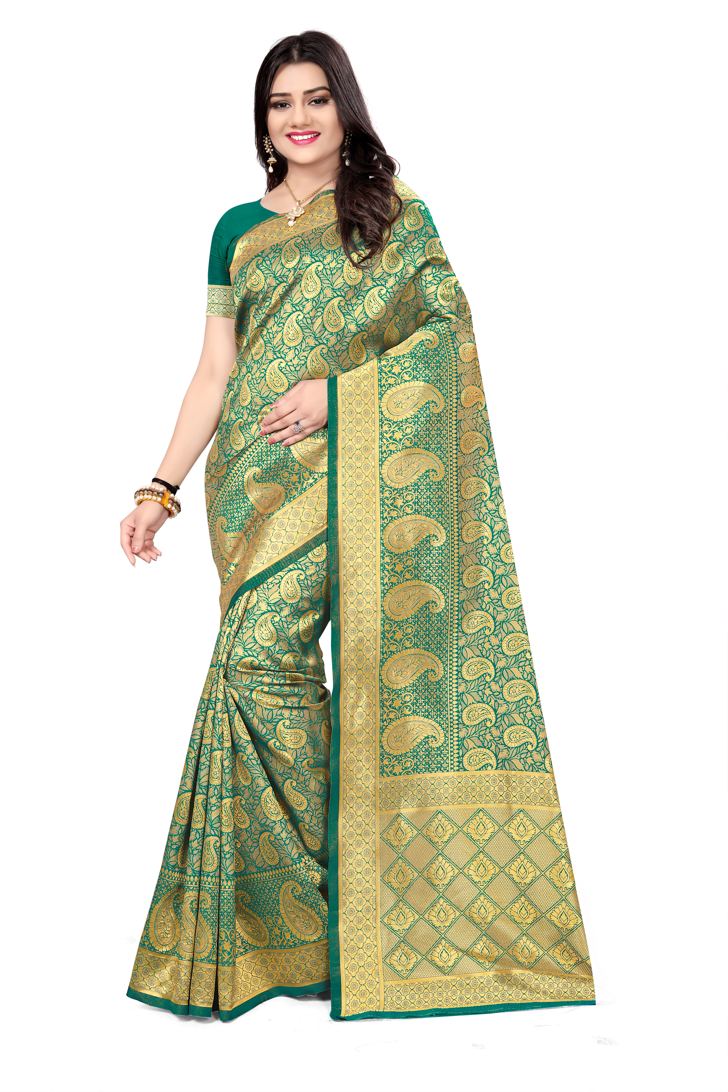 Handloom Silk Saree - Exclusive Floral Printed Design In 6 Vibrant Colors | Beautiful Palav Pattern And Woven Details