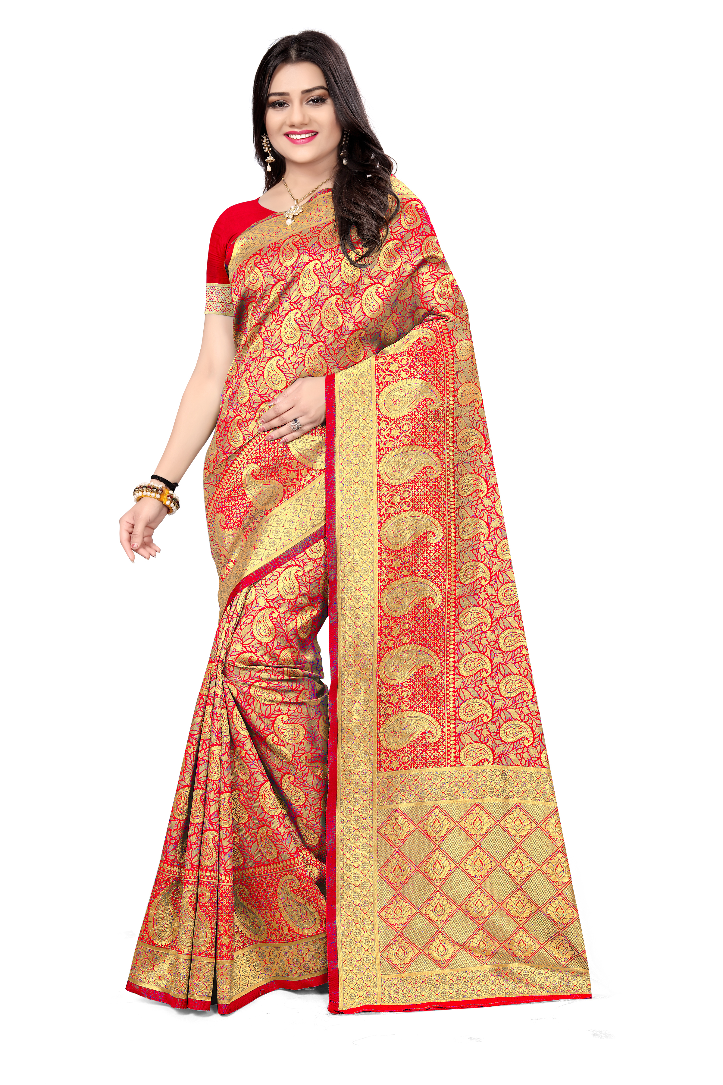 Handloom Silk Saree - Exclusive Floral Printed Design In 6 Vibrant Colors | Beautiful Palav Pattern And Woven Details