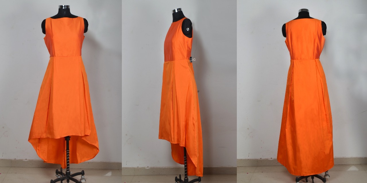Orange Designer Gown