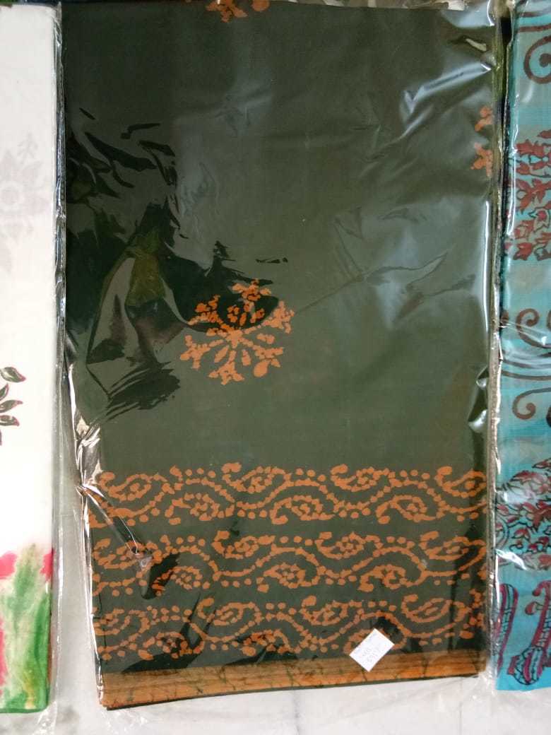Cotton Sarees - 5.5 M Length, Printed Pattern , Lightweight Cotton Fabric Ideal For Summer Wear