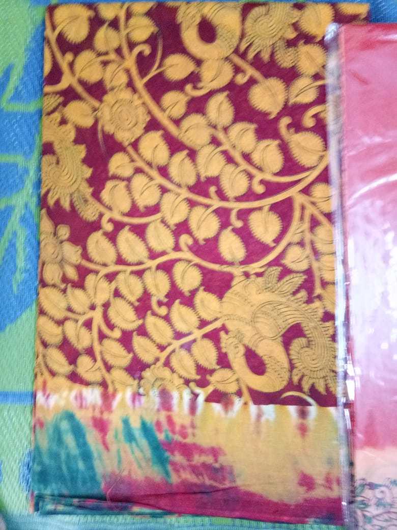 Cotton Sarees - 5.5 M Length, Printed Pattern , Lightweight Cotton Fabric Ideal For Summer Wear