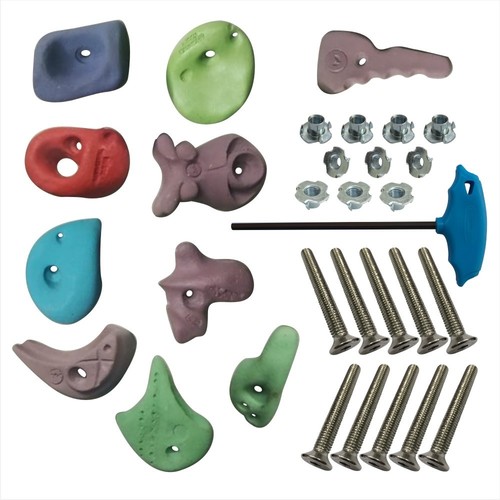 L Climbing Holds T-nut,bolts,ln Key